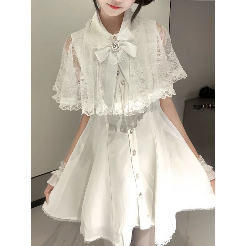 Japanese Gothic Y2k Style Rhin - Korean Style A Line Shirt Dress ulasan dan harga
