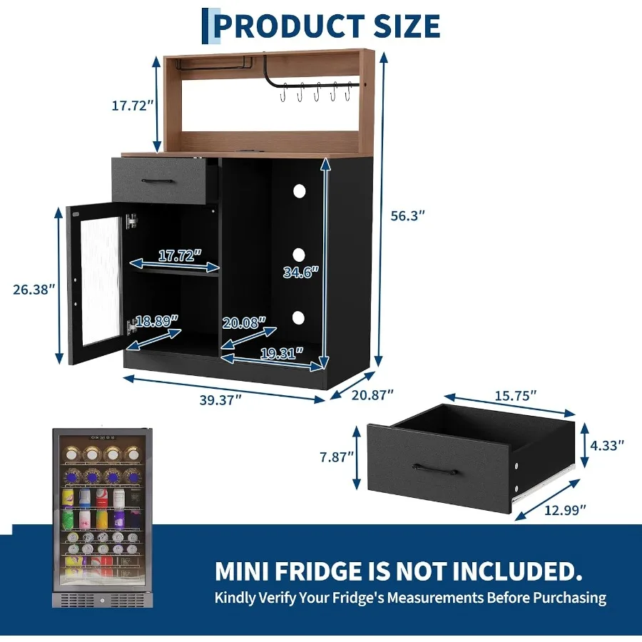 Wine bar cabinet with fridge s - Tops ulasan dan harga